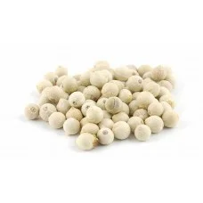 Whole white peppercorns